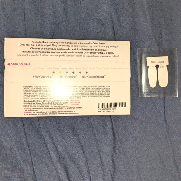 Last chance!Color Street Blue lot 3 Full Manicure Nail Polish Strips and Twosies - Picture 8 of 15